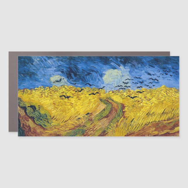 Vincent van Gogh - Wheatfield with Crows Car Magnet (Front)