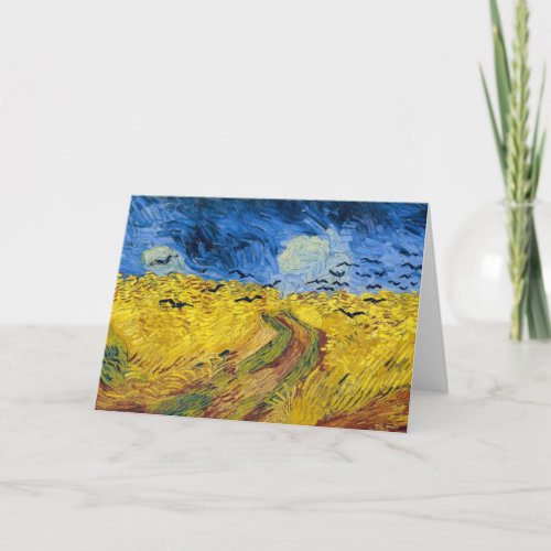 Vincent van Gogh _ Wheatfield with Crows Card