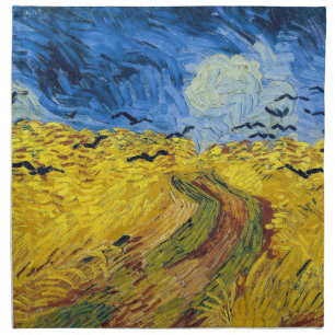 Vincent van Gogh - Wheatfield with Crows Cloth Napkin