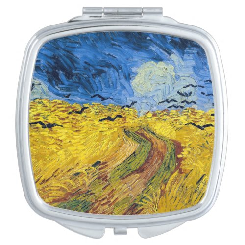 Vincent van Gogh _ Wheatfield with Crows Compact Mirror