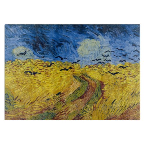 Vincent van Gogh _ Wheatfield with Crows Cutting Board