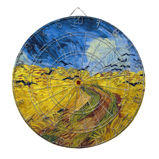 Vincent van Gogh - Wheatfield with Crows Dart Board (Front)