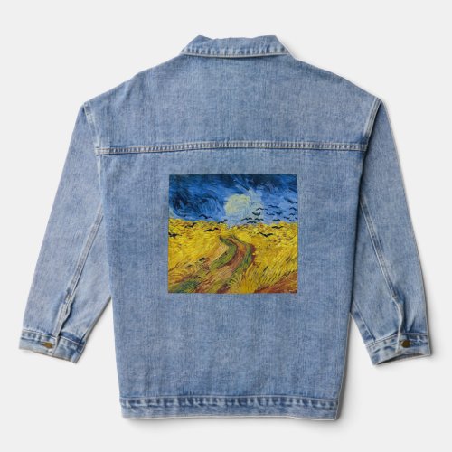 Vincent van Gogh _ Wheatfield with Crows Denim Jacket