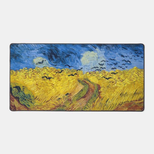 Vincent van Gogh _ Wheatfield with Crows Desk Mat