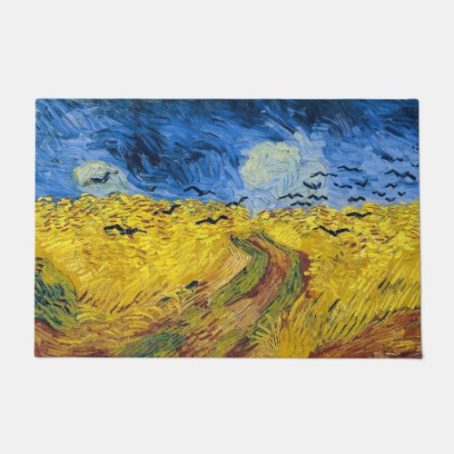 Vincent van Gogh _ Wheatfield with Crows Doormat