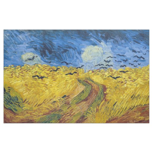 Vincent van Gogh _ Wheatfield with Crows Fabric