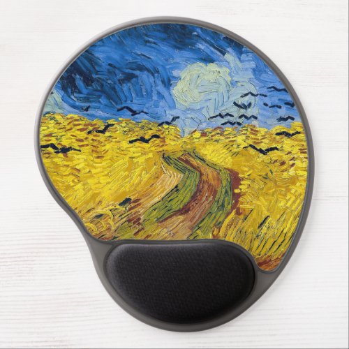 Vincent van Gogh _ Wheatfield with Crows Gel Mouse Pad