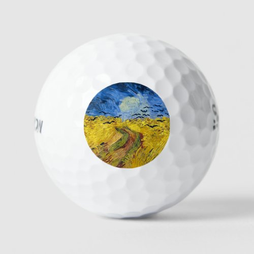 Vincent van Gogh _ Wheatfield with Crows Golf Balls