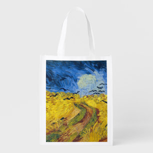Vincent van Gogh - Wheatfield with Crows Grocery Bag