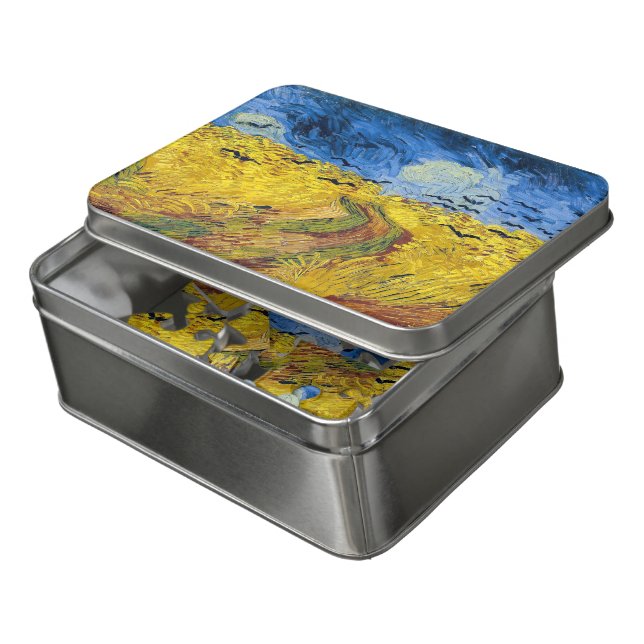 Vincent van Gogh - Wheatfield with Crows Jigsaw Puzzle (Lid Open)
