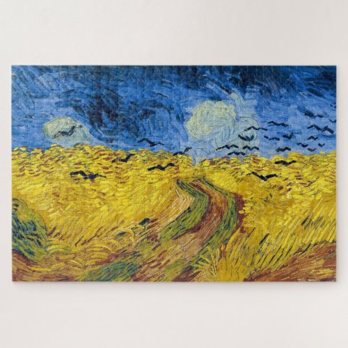 Vincent van Gogh _ Wheatfield with Crows Jigsaw Puzzle