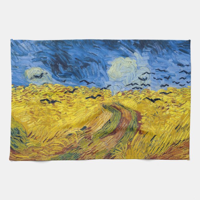 Vincent van Gogh - Wheatfield with Crows Kitchen Towel (Horizontal)