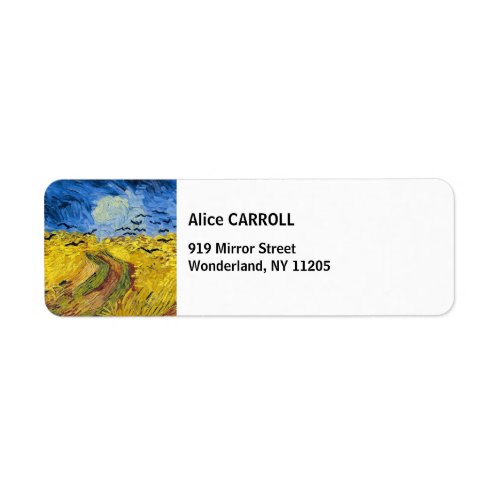 Vincent van Gogh _ Wheatfield with Crows Label