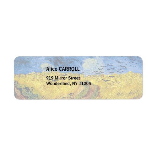 Vincent van Gogh _ Wheatfield with Crows Label