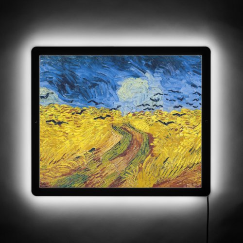 Vincent van Gogh _ Wheatfield with Crows LED Sign