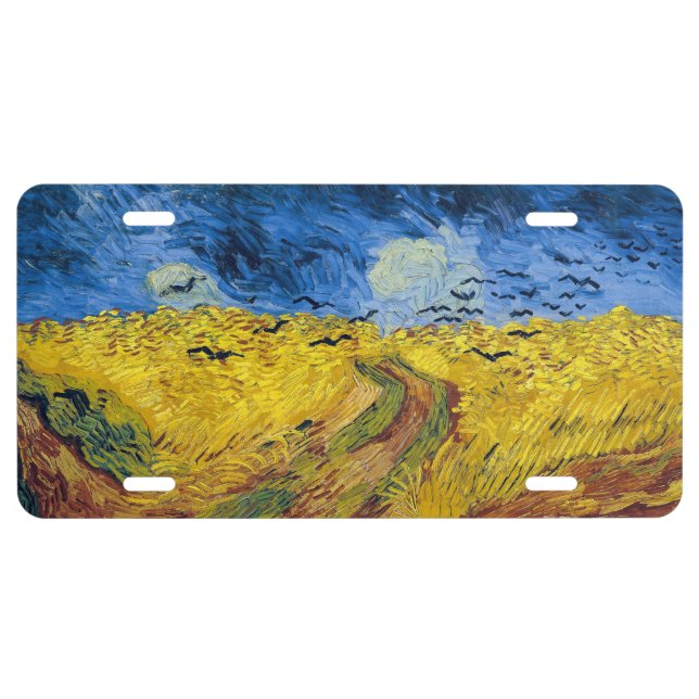 Vincent van Gogh - Wheatfield with Crows License Plate (Front)