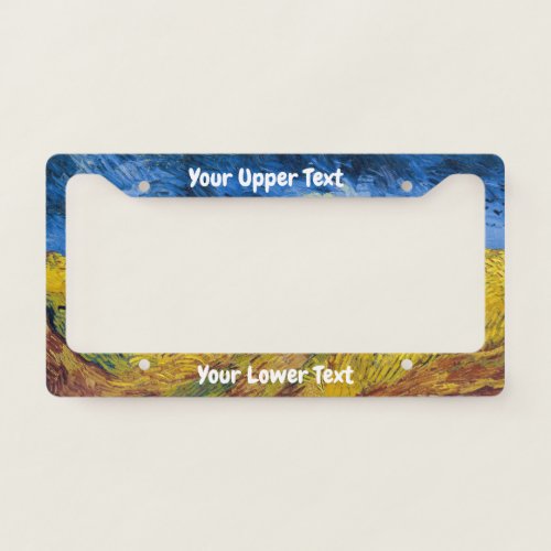 Vincent van Gogh _ Wheatfield with Crows License Plate Frame