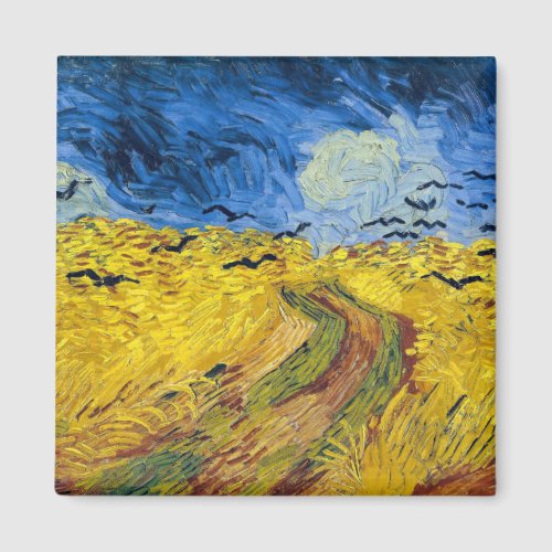 Vincent van Gogh _ Wheatfield with Crows Magnet