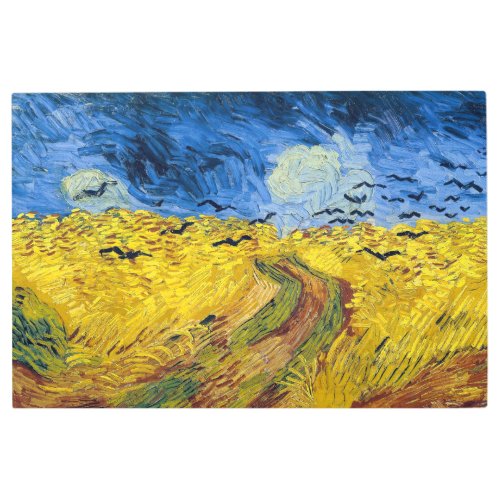 Vincent van Gogh _ Wheatfield with Crows Metal Print