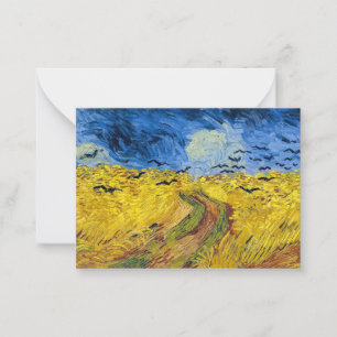 Vincent van Gogh - Wheatfield with Crows Note Card