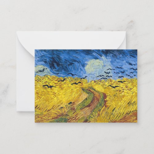 Vincent van Gogh _ Wheatfield with Crows Note Card