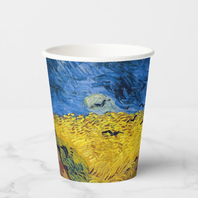 Vincent van Gogh - Wheatfield with Crows Paper Cups (Front)