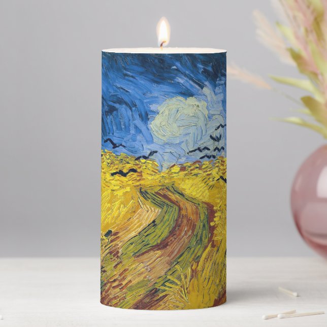Vincent van Gogh - Wheatfield with Crows Pillar Candle (In Situ)