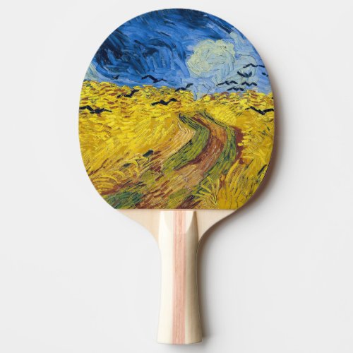 Vincent van Gogh _ Wheatfield with Crows Ping Pong Paddle