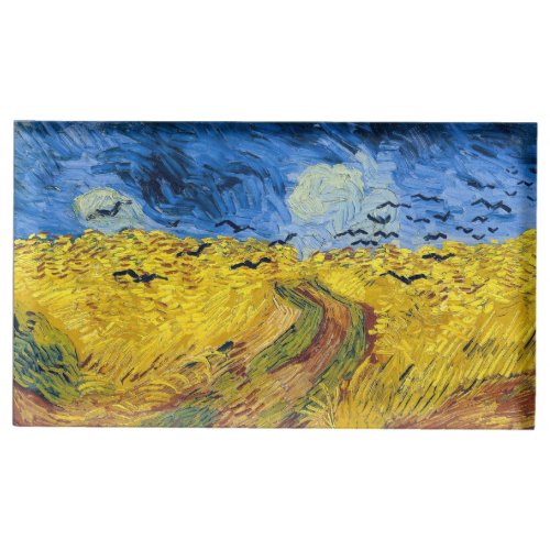 Vincent van Gogh _ Wheatfield with Crows Place Card Holder