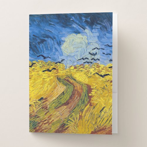 Vincent van Gogh _ Wheatfield with Crows Pocket Folder