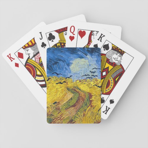 Vincent van Gogh _ Wheatfield with Crows Poker Cards