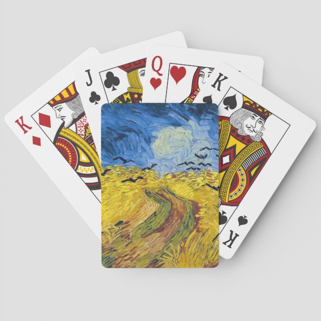 Vincent van Gogh - Wheatfield with Crows Poker Cards (Back)