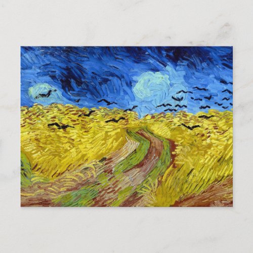 Vincent van Gogh Wheatfield with Crows Postcard