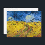 Vincent van Gogh - Wheatfield with Crows Postcard<br><div class="desc">Wheatfield with Crows / Champ de ble aux corbeaux - Vincent van Gogh,  1890 in Auvers-sur-Oise</div>