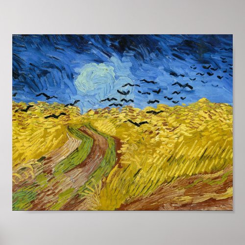 Vincent Van Gogh Wheatfield with Crows Poster