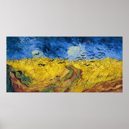 Vincent van Gogh _ Wheatfield with Crows Poster