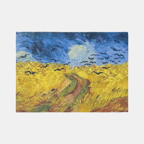 Vincent van Gogh _ Wheatfield with Crows Rug
