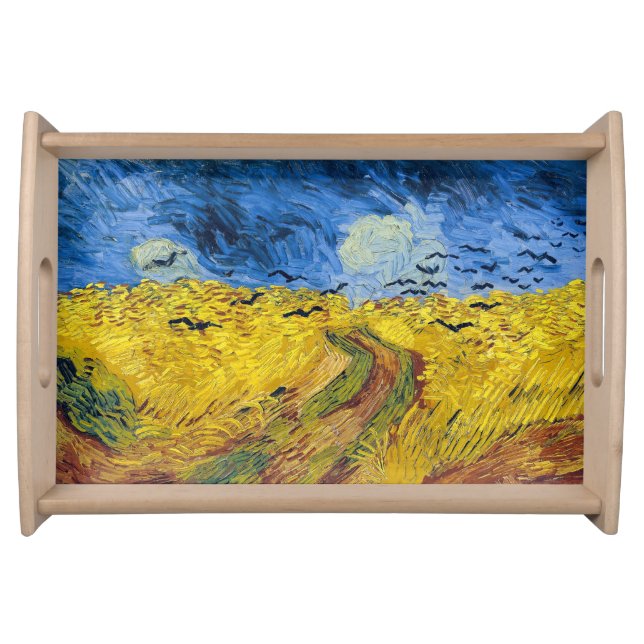 Vincent van Gogh - Wheatfield with Crows Serving Tray (Front)
