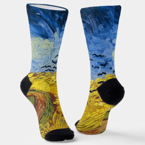 Vincent van Gogh _ Wheatfield with Crows Socks