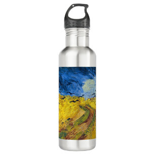 Vincent van Gogh - Wheatfield with Crows Stainless Steel Water Bottle