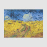 Vincent van Gogh - Wheatfield with Crows Tissue Paper<br><div class="desc">Wheatfield with Crows / Champ de ble aux corbeaux - Vincent van Gogh,  1890 in Auvers-sur-Oise</div>