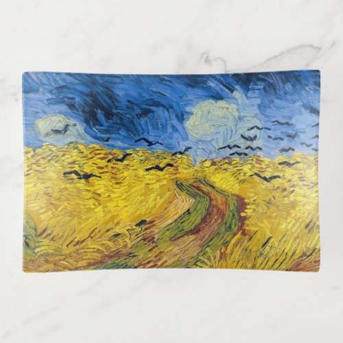 Vincent van Gogh _ Wheatfield with Crows Trinket Tray