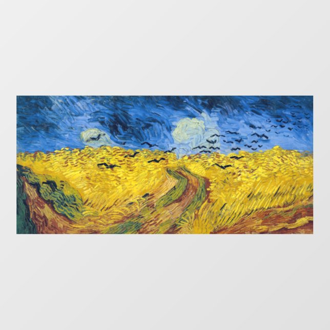 Vincent van Gogh - Wheatfield with Crows Wall Decal (Front)