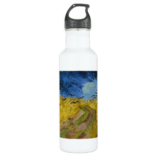 Vincent van Gogh - Wheatfield with crows Water Bottle