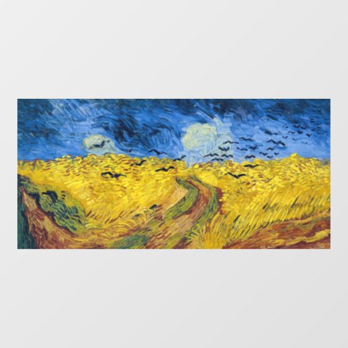 Vincent van Gogh _ Wheatfield with Crows Window Cling