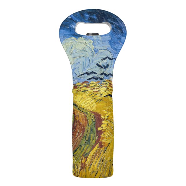 Vincent van Gogh - Wheatfield with Crows Wine Bag (Front)