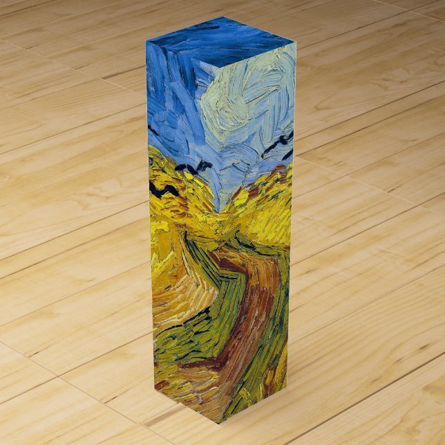 Vincent van Gogh - Wheatfield with Crows Wine Box (Front)