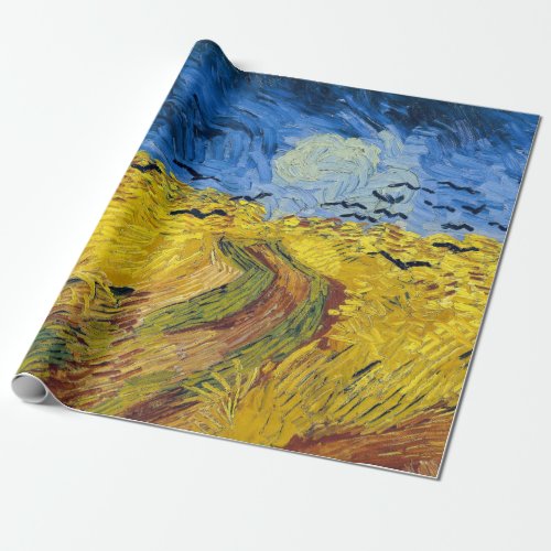 Vincent van Gogh _ Wheatfield with Crows Wrapping Paper