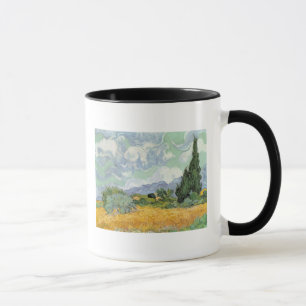 Vincent van Gogh Wheatfield with Cypresses, 1889 Mug