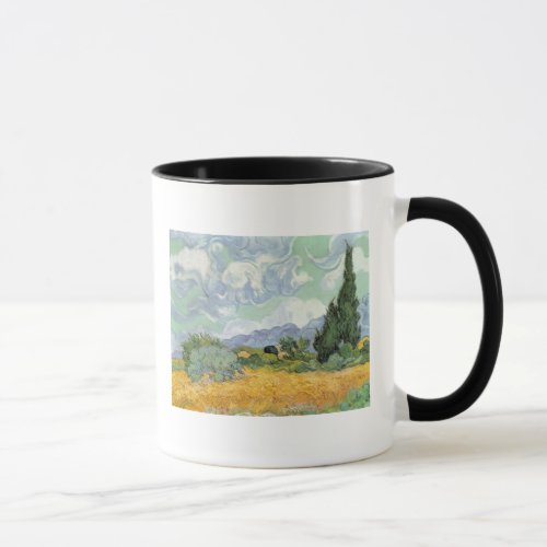 Vincent van Gogh  Wheatfield with Cypresses 1889 Mug